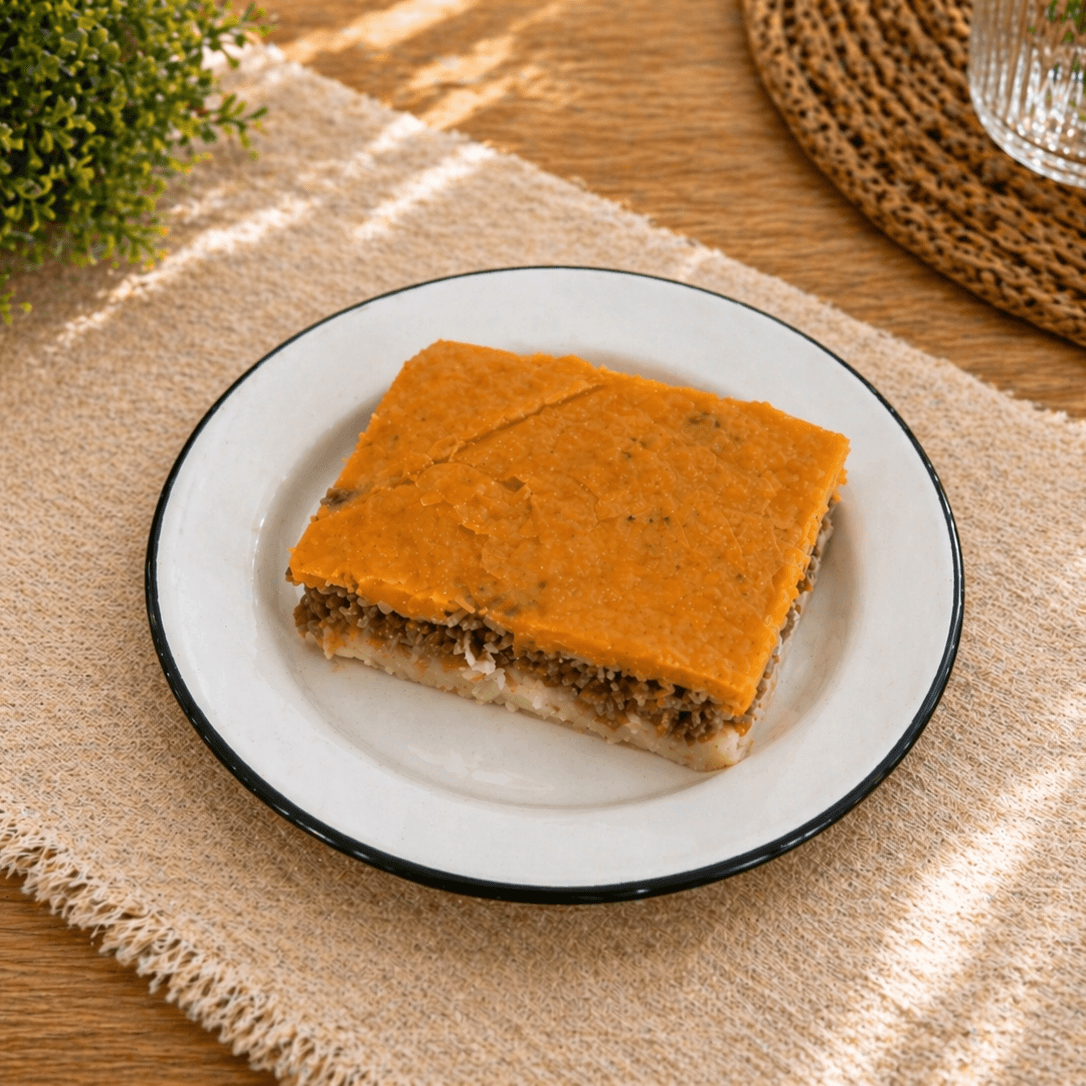 Pastel de papa y calabaza