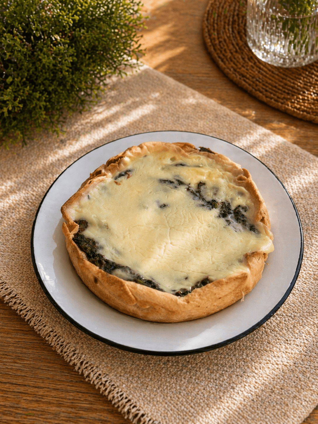 Tarta de verdura y queso